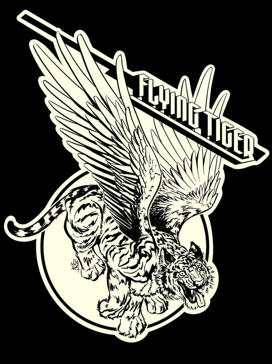 Flying Tiger Tattoo Shirt